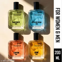 BRIT ACCENT Combo Pack Of 4 Parfum 200 ml